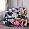 1pc KPop Flannel Throw Blanket HD Printed Lightweight Soft Warm All Season Blanket for Sofa, Bed, Travel, Camping Machine Washable