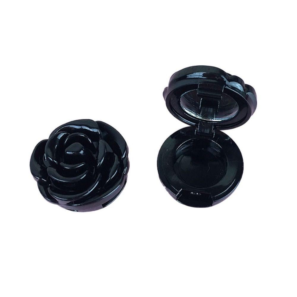 3D Роза Косметический Контейнер для Бальзама для Губ Маленькое Зеркальце Пустой Многоразовый Горшочек для Теней для Век Женщины