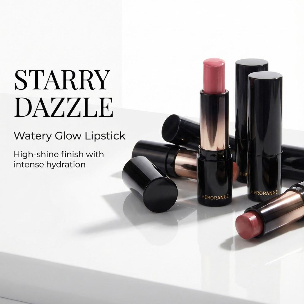 Herorange Light-Colored Lipstick Multi-Use Stick, with a Clear and Dewy Finish, Rich Texture, and Moisturizing Properties That Won'T Dry Out the Skin