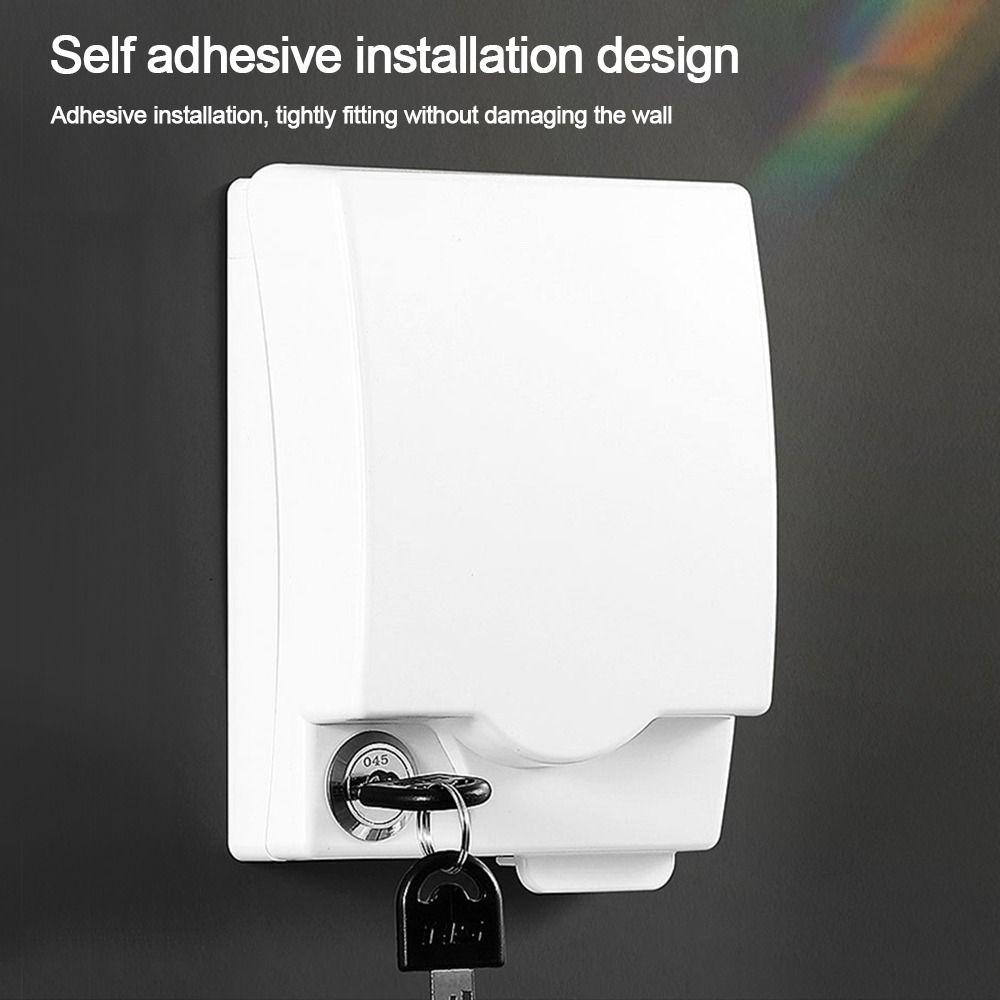 Self-Adhesive Switch Protective Cover Lockable Protection Socket Socket Waterproof Box Wall