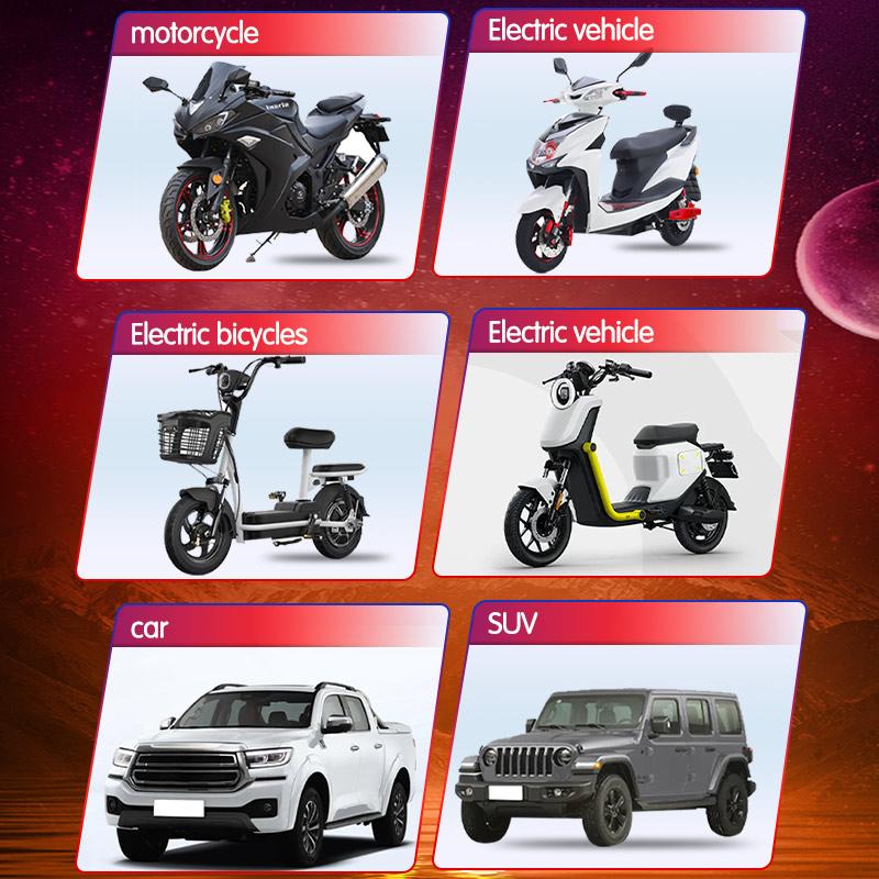 60W Motorcycle LED Spotlight With Red DRL Yellow White High and Low Beam Fog Lights For Car Motorbike Truck Trailer Off-road 12V 24V