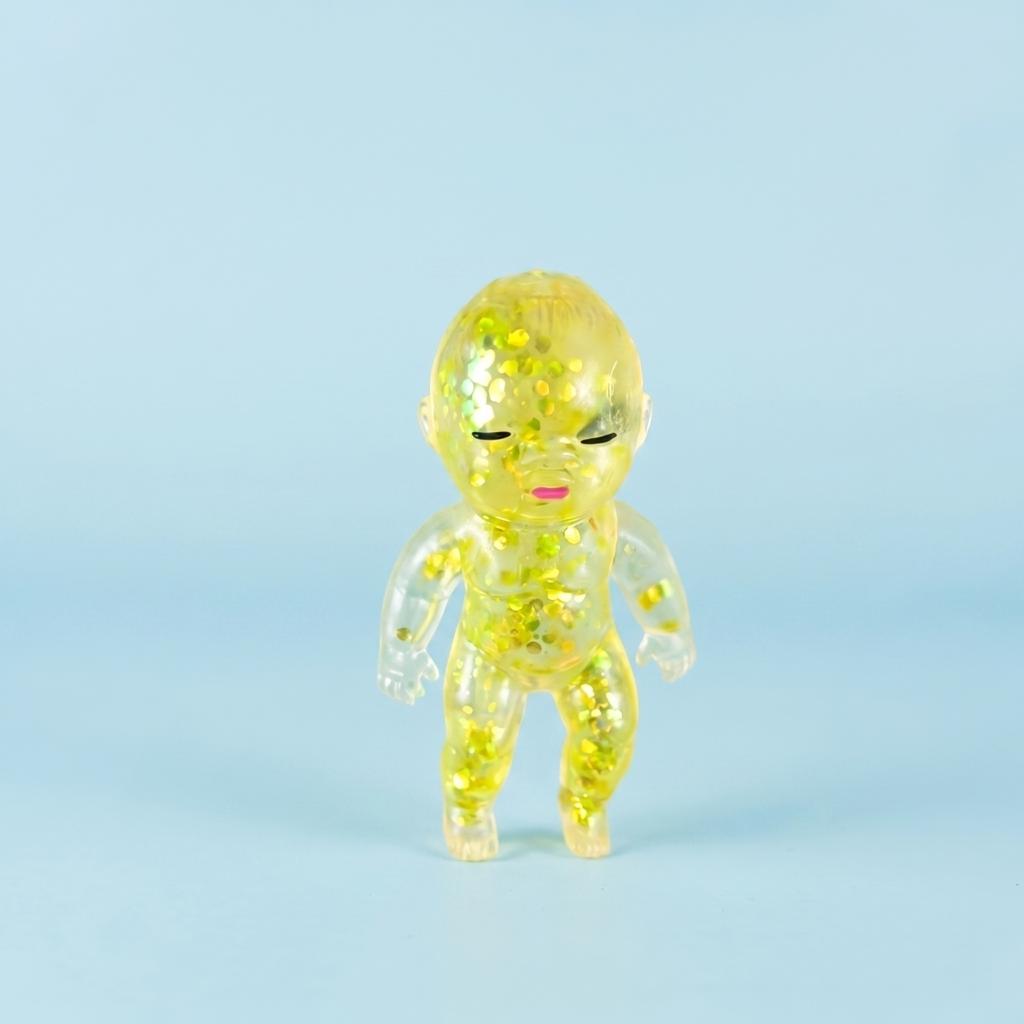 14cm Soft Glitter Doll Toy for Stress Relief and Sensory Play Suitable for Children and Adults Squeezable Figure Doll