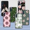 Girly Flowers Case for Samsung Galaxy A50 A10 A70 A30 A20s A20e A40 A10s A10e A90 5G A30s A60 A20 Silicone Black Phone Cover