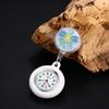 Lancardo Nurse Watch Clip Clock Водонепроницаемые цветочные перевернутые часы для медсестры Аналоговые карманные часы Карманные часы Милый День медсестры Идеальный подарок для медсестер и