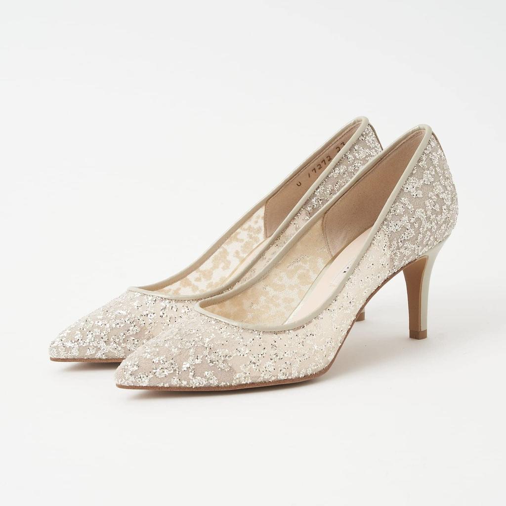 Made in 103163100012 [Diana] Pumps, Japan, Gold, 24.0cm,