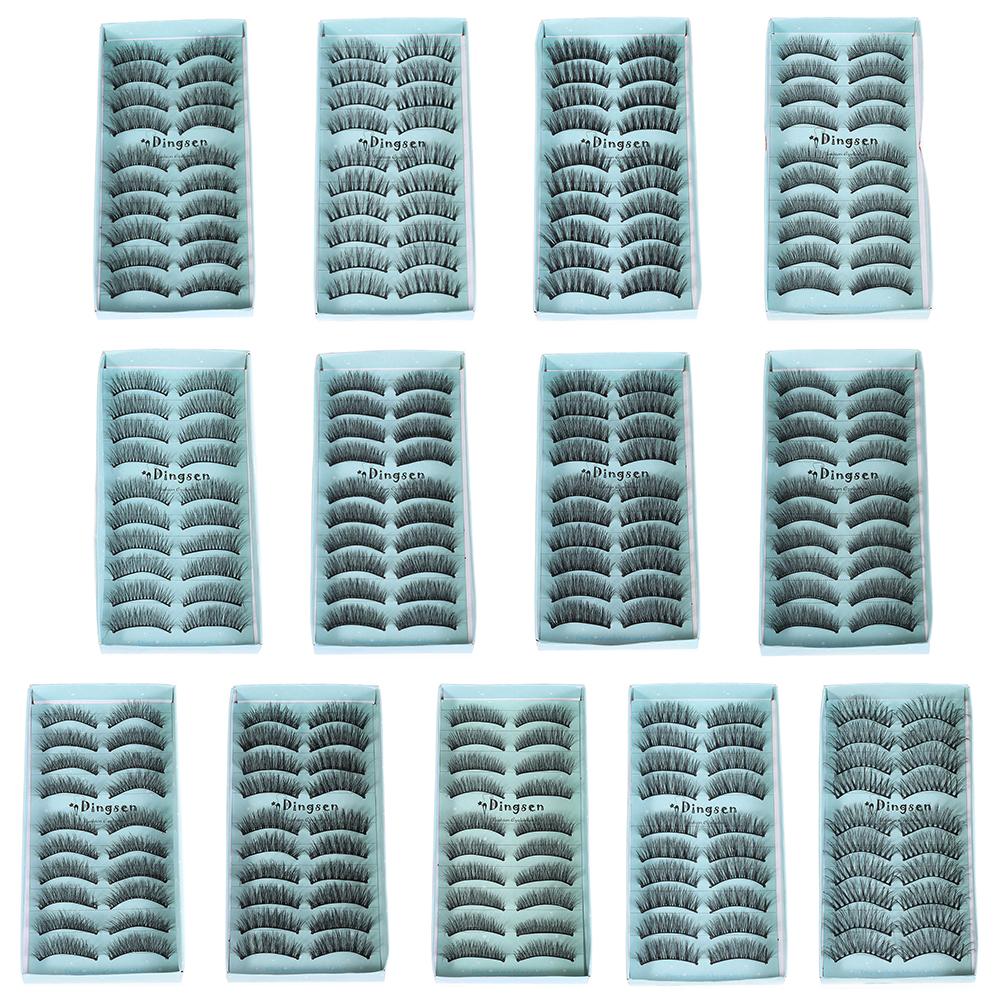 Pure Hanmdade Super Soft False Eyelashes Lash Extension Tools Natural Long 3D Faux Mink Hair