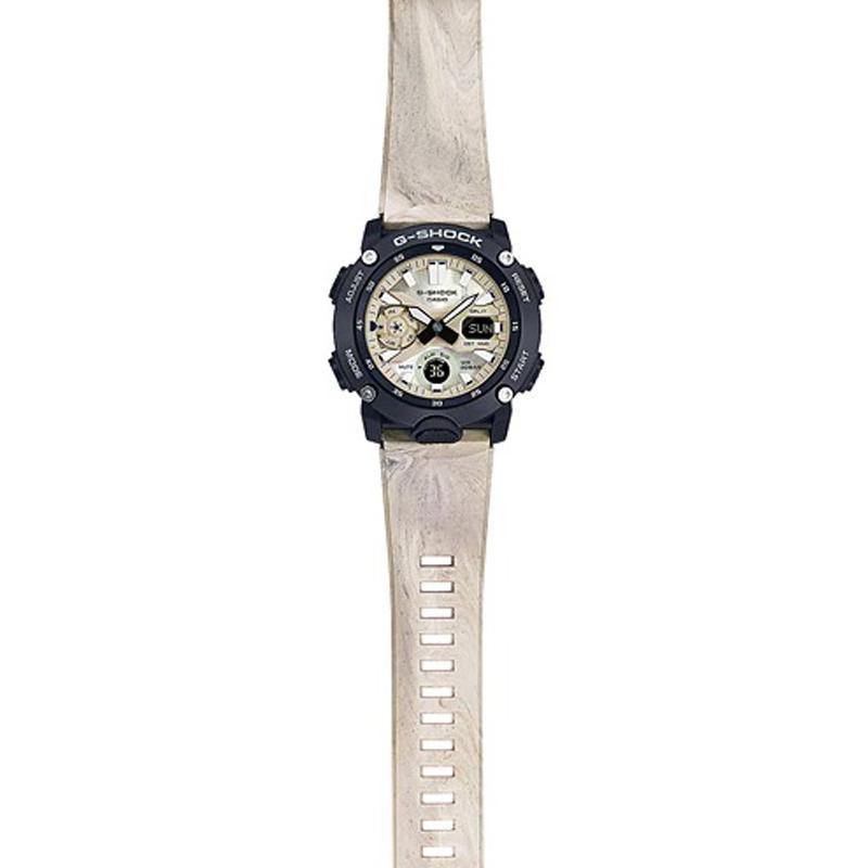 Casio Серия G-SHOCK Углеродное ядро Три стрелки Три индикатора Единорог Контрастный цвет Двойной дисплей Многомасштабный Водонепроницаемый Электронный GA-2000WM-1APRD