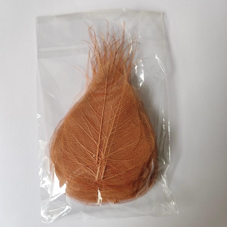 Dried Linden Leaves with Flower Vein and Leaf for Bookmarks or Handicrafts 100 Pieces Per Bag for Home or Wedding Decorations