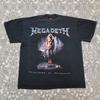 Vintage Megadeth Band T Shirt Countdown To Extinction 90s Metal Merch