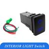 12V Blue LED Fog Light Bar Push Switch For Toyota 2015 Hilux GUN Prado 150 200 RAV4 HiAce Landcruiser ON OFF Button Switch