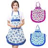 Женщины Bib Цветочный принт Bowknot Кухня Ресторан Кулинария Карманное платье Фартук