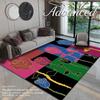 Modern Crystal Velvet Non-Slip Living Room Carpet, Soundproof & Water-Absorbing