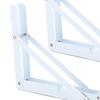 2Pcs Folding Shelf Brackets Collapsible for Table Bench Triangle Bracket