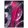 Canvas print, Silver circles abstract