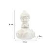 Mini Buddhism Figurine Statue Car Decoration Decorative Lifelike Resin Miniature Crafts Dolls Meditating Statue for Bedroom