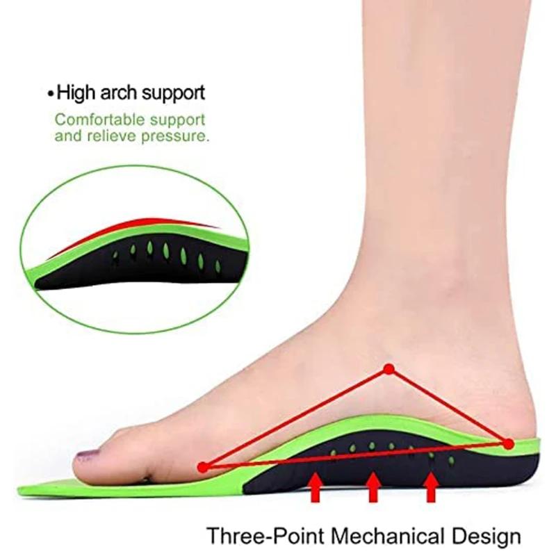 Fashion Premium Orthotic Insoles Orthopedic Flat Foot Health Sole for Shoes Inserts Arch Support Pad for Plantar Fasciitis Shoe Pad