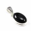 [G9235] - Silver Pendant 'Sapa' Silver Onyx - 20x15 Mm
