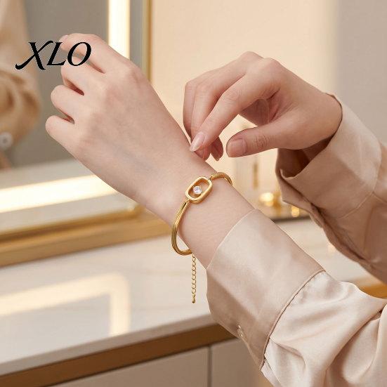 Elegant Geometric Cuff Bangle Sparkly Zircon Bracelet for Women, Shiny Rhinestone Adjustable Bracelet, Statement Jewelry Daily, Banquets, Party