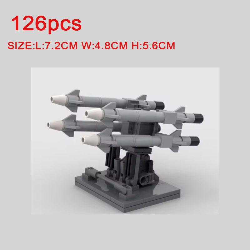 Конструктор MOC Военная сцена Аксессуары для персонажей Собранная артиллерийская установка Мех Радарная приемная станция Детали Подарок Игрушка K063