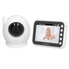 Baby Monitor 360 Degree Rotation 4.3inch LCD Screen 8 Lullabies Infrared Night Vision Two Way Talk