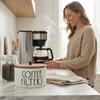 Wooden Coffee Filter Paper Storage Container Dust-proof Capsule Coffee Storage Box  Dining Table