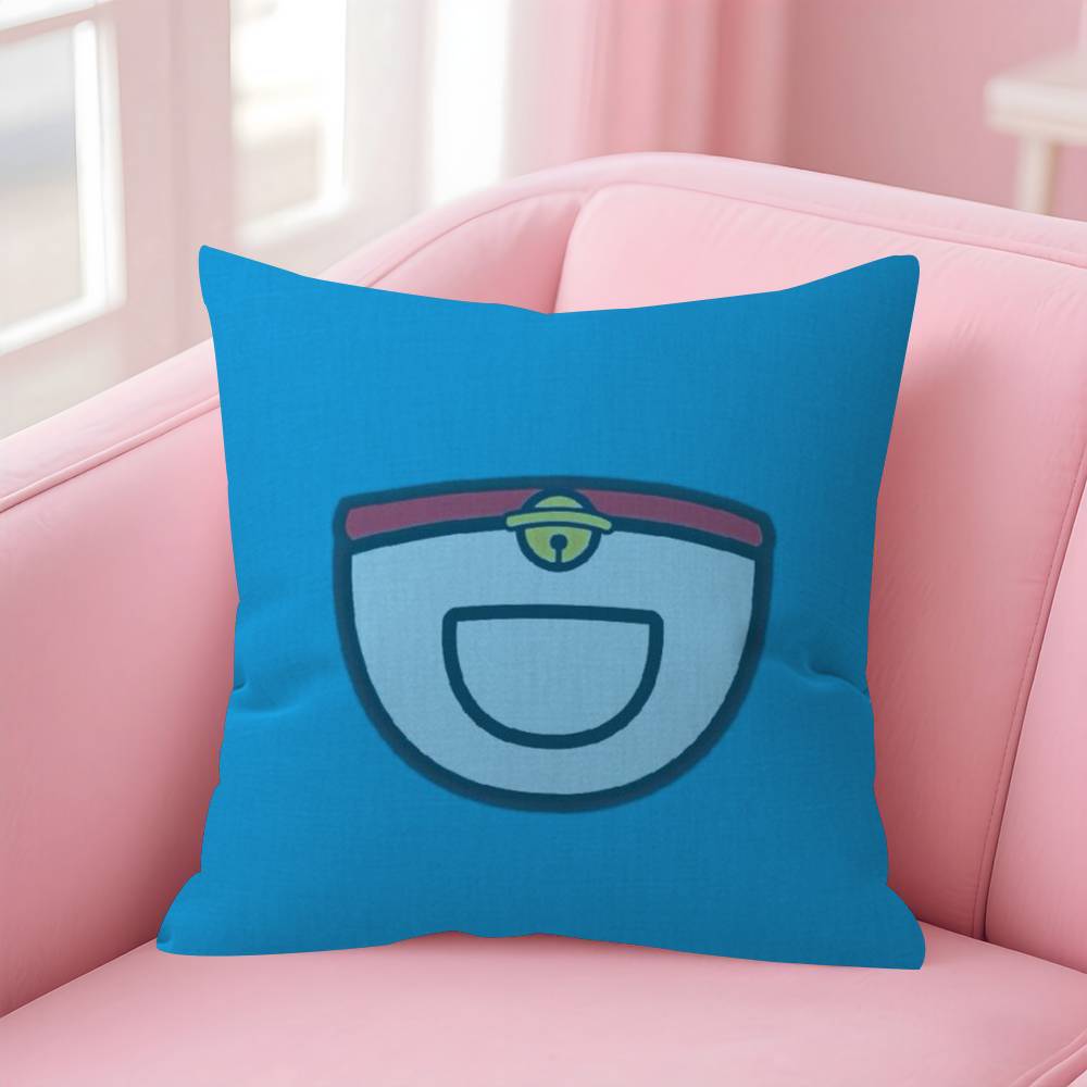 Cushion Cover Car Throw Pillow Case For Sofa Car Christmas Gift Anime Dddoraemon Wwhitepaper