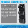 Главный выключатель управления стеклоподъемниками для NISSAN ALTIMA FRONTIER LEAF ROGUE SENTRA 2013 2014 2015 2016 2017 2018 25401-3TA5A