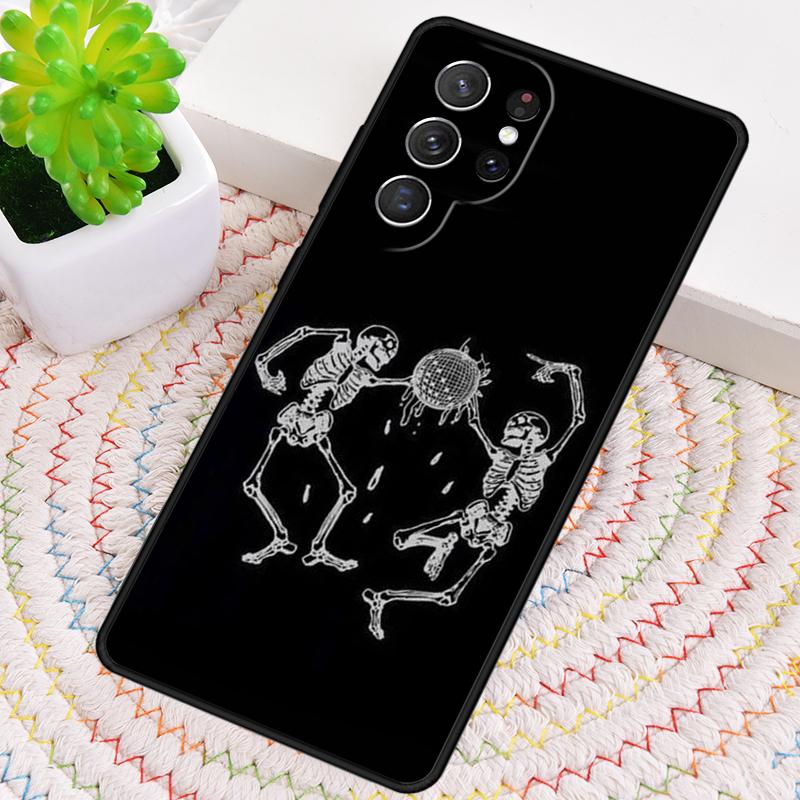 Жуткий чехол-скелет из ТПУ для Samsung Galaxy note 10 pro S26 S25 S24 S23 S22 Ultra Plus S21 FE S20 Ударопрочный чехол