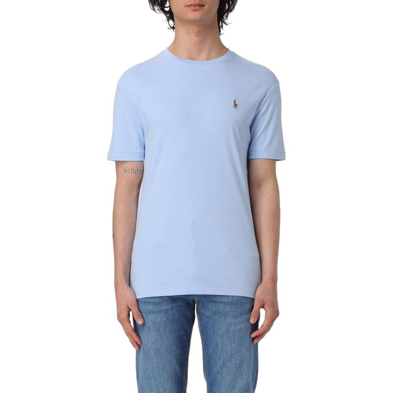 Polo Ralph Lauren Logo Embroidered Crewneck T Shirt 710740727-005