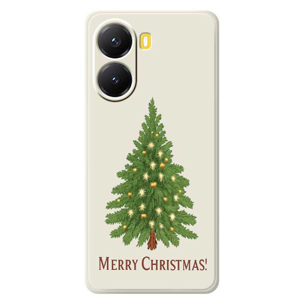 For Xiaomi Redmi Turbo 4 5G/Poco X7 Pro 5G Case Christmas Tree Pattern Printing Straight Edge TPU Phone Back Cover