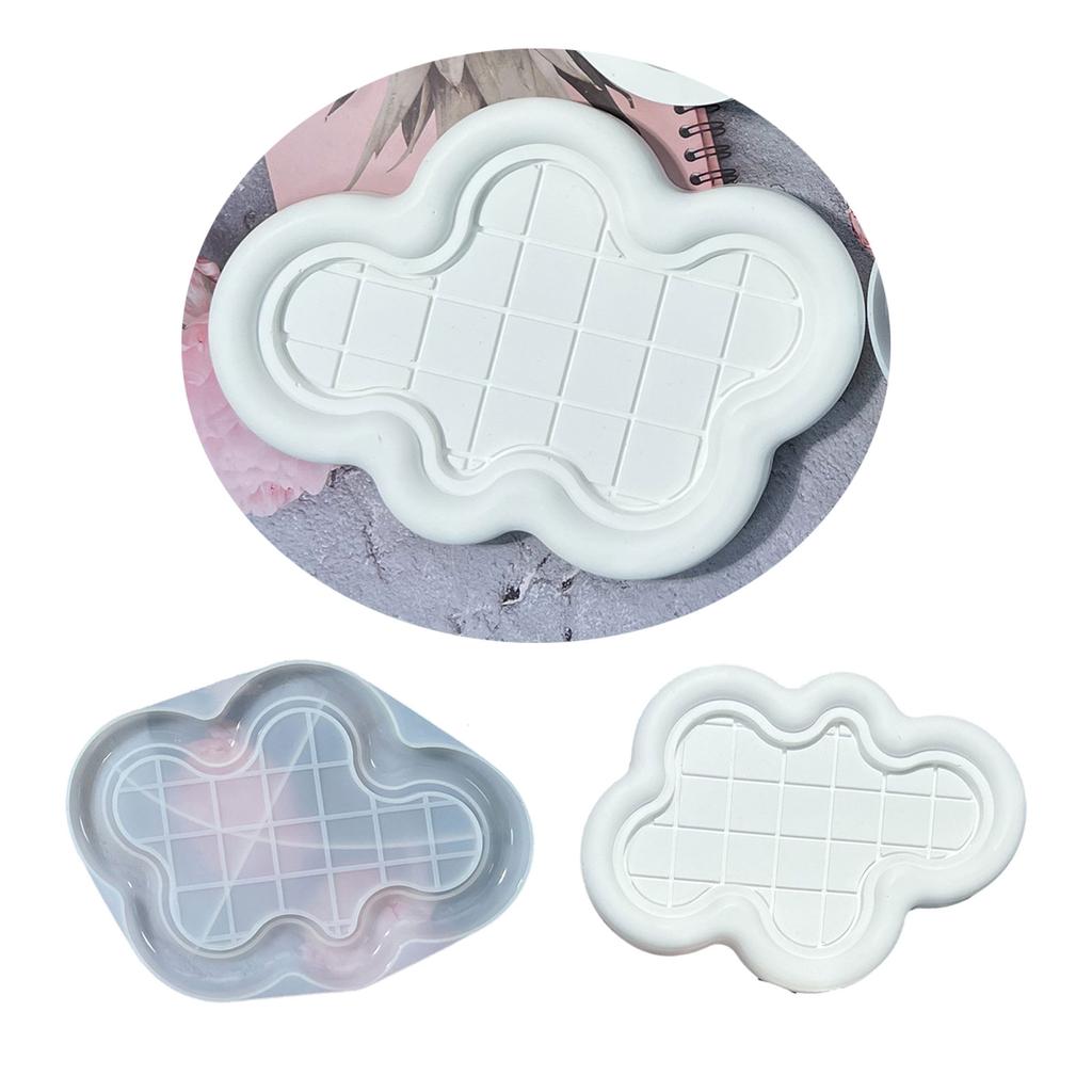 Resin Trays Making Mould Easy To Clean Silicone Casting Mold Handmade Saucer Accessory Mould for DIY Enthusiasts