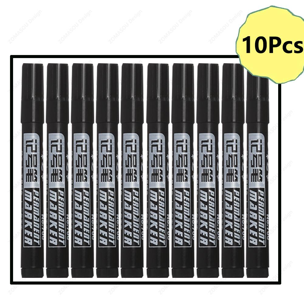 Oil-based Marker Pen Waterproof Quick Dry Black Blue Red Ink Permanent for Metal Glass Stationery Drawing Art School Supply