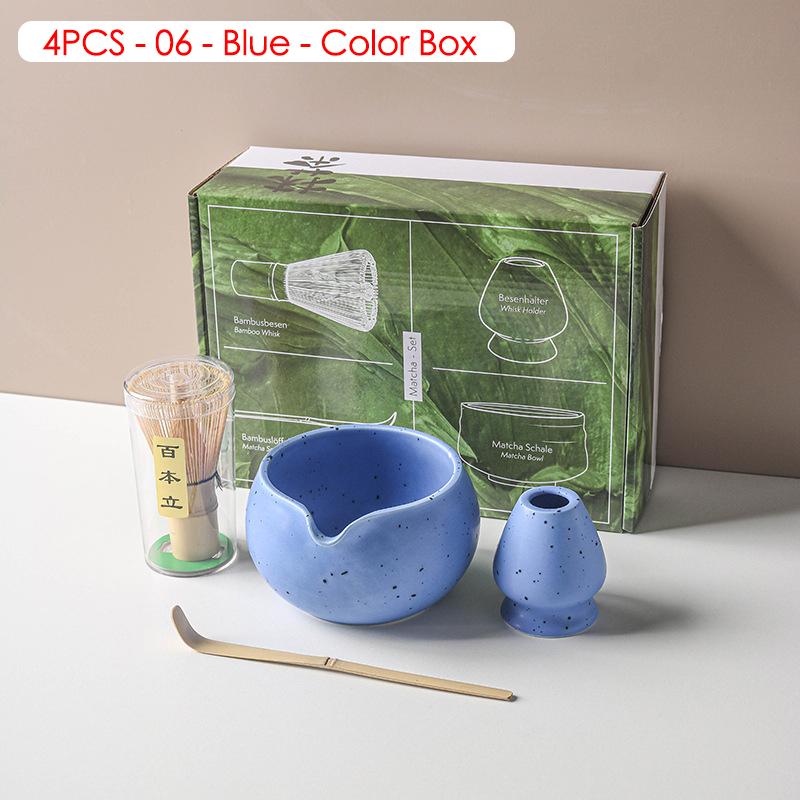 4/5/6/7/8 шт. Белый/Зеленый/Синий/Фиолетовый Венчик для чая матча Чайная посуда Японская церемония Бамбуковый чайный инструмент Изысканный набор для матча для чайного сервиза