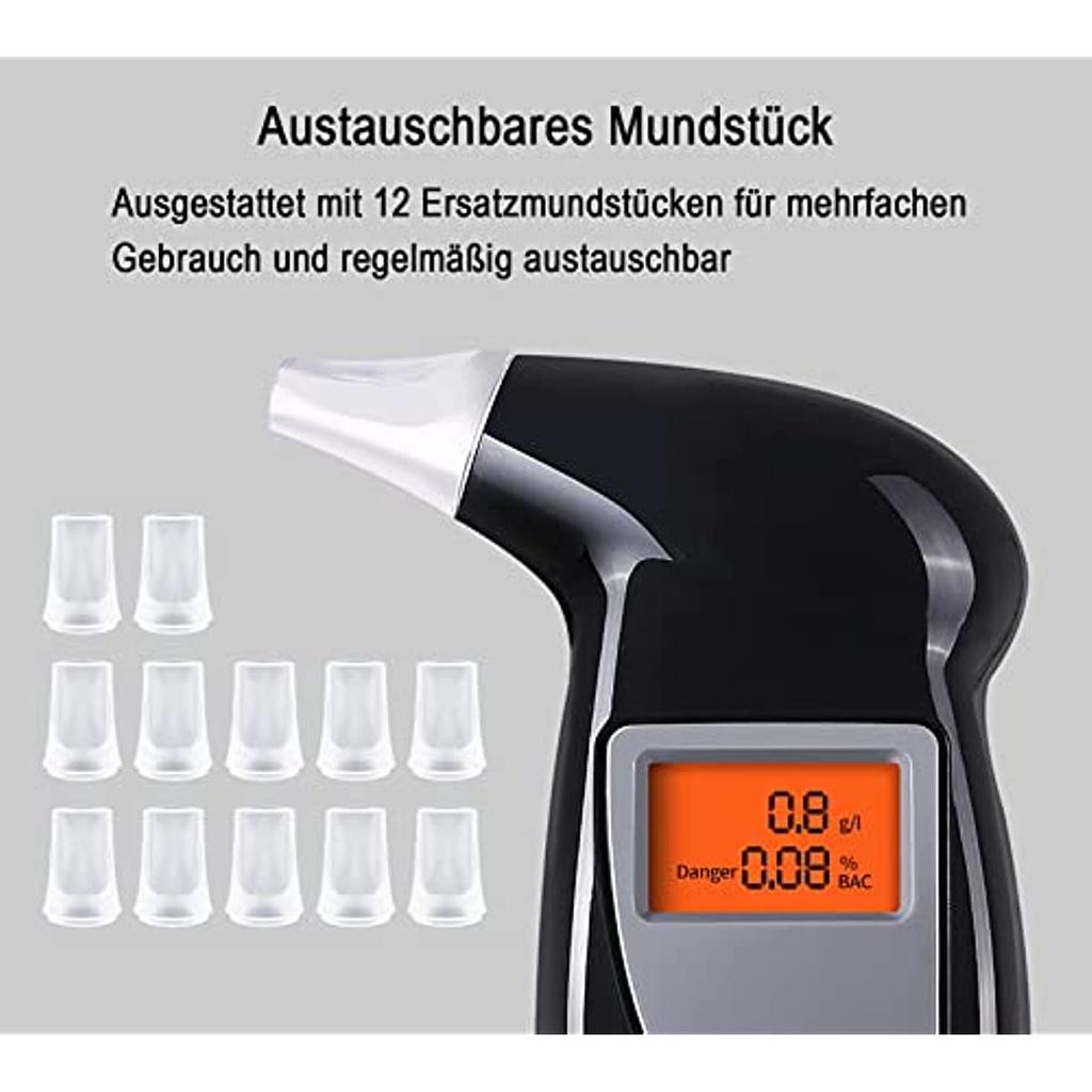 Тестер спирта Тестер спирта Профессиональный тестер алкоголя со светодиодным дисплеем Цифровой быстрый портативный полупроводниковый сенсорный измеритель