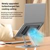 New Rotatable Laptop Metal Stand Laptop Stand with Cooling Fan 360° Rotating Base Foldable & Portable Desktop Laptop Riser Stand