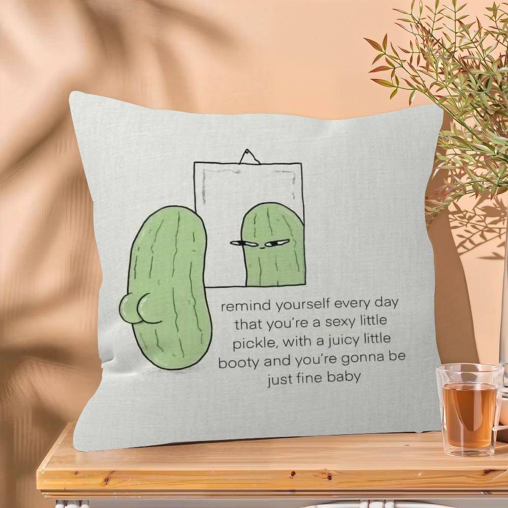Humorous Slogan Nice Bum Cartoon Prints Pillow Cover Design cushion Cover decor Holiday Decorati