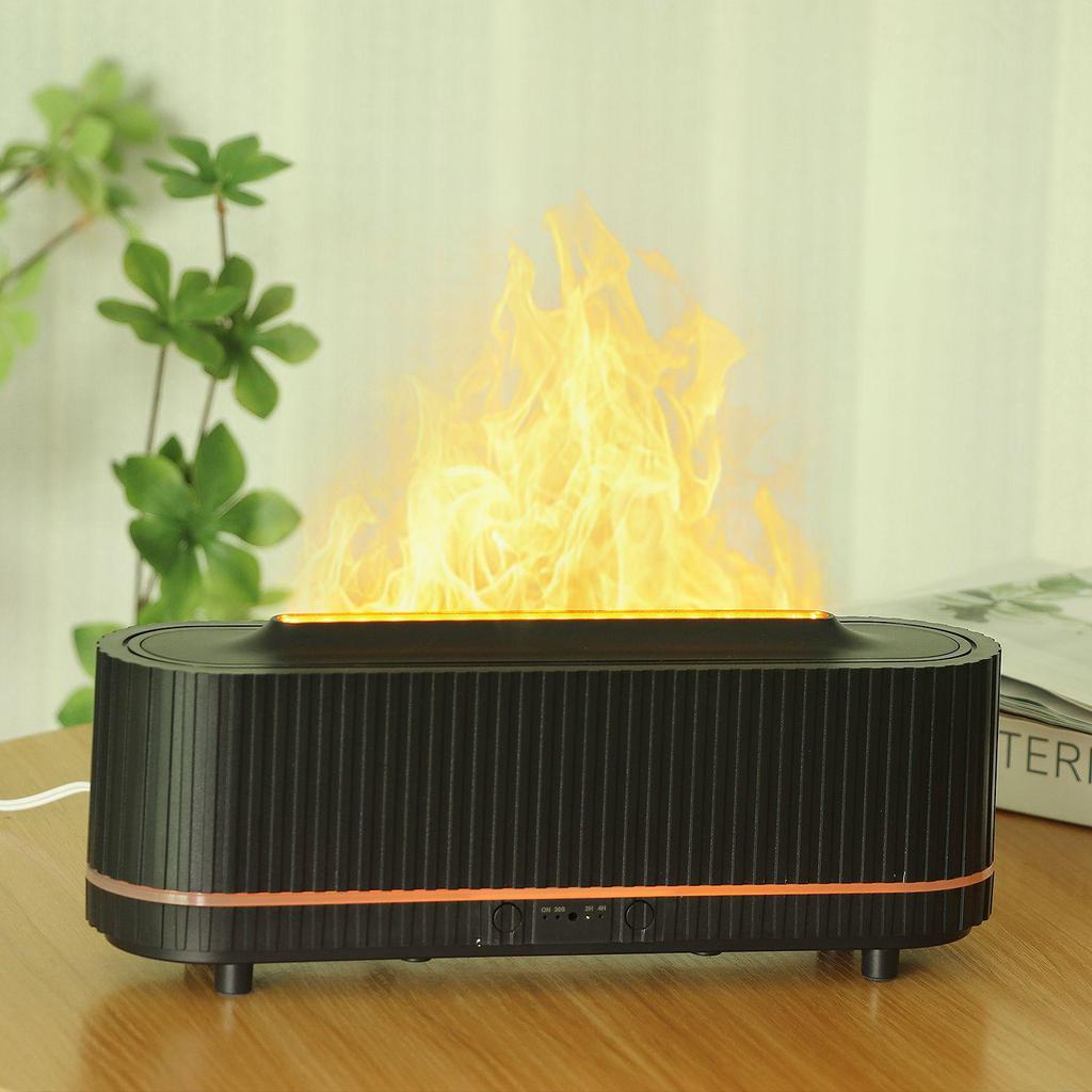 3D-увлажнитель воздуха с эффектом пламени для дома и офиса - Низкий уровень шума, идеально подходит для спален и рабочих столов.