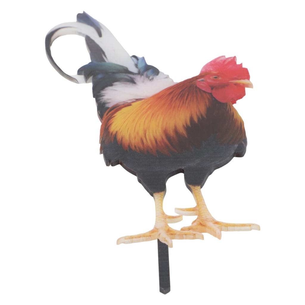 Acrylic Rooster Garden Art Rooster Outdoor Decoration