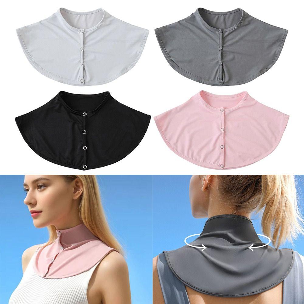 Lightweight Neck Scarf Breathable Ice Silk Scarf Fashion Sunscreen Shawl  Summer