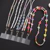 Anti Drop Beaded Pendant Acrylic Phone Anti-lost Rope Luxury Phone Case Keychain Phone Accessories
