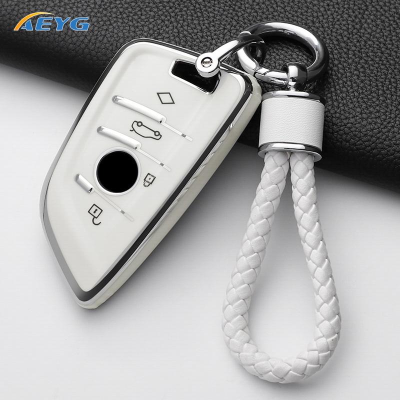 Чехол-накладка из ТПУ для пульта ключа автомобиля для BMW X1 X3 X4 X5 X6 F15 F16 G30 3 5 7 серии G11 F48 Аксессуары Брелок