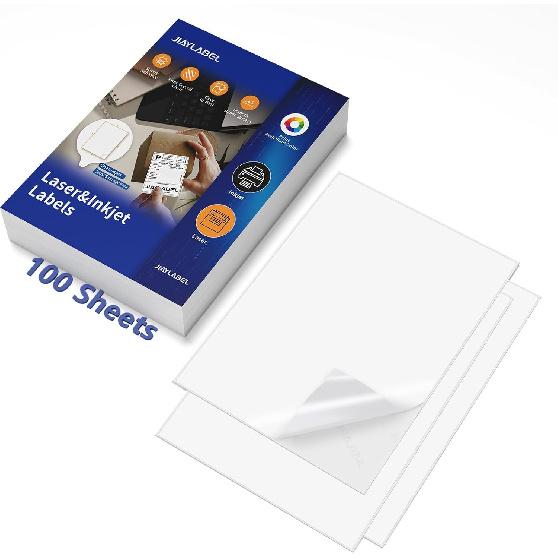 Shipping Label Address Mailing Stickers 8.5 x 11 40 Full Sheets Paper for Inkjet Printer Printable Printing Thank You Labeling to Write on Envelope