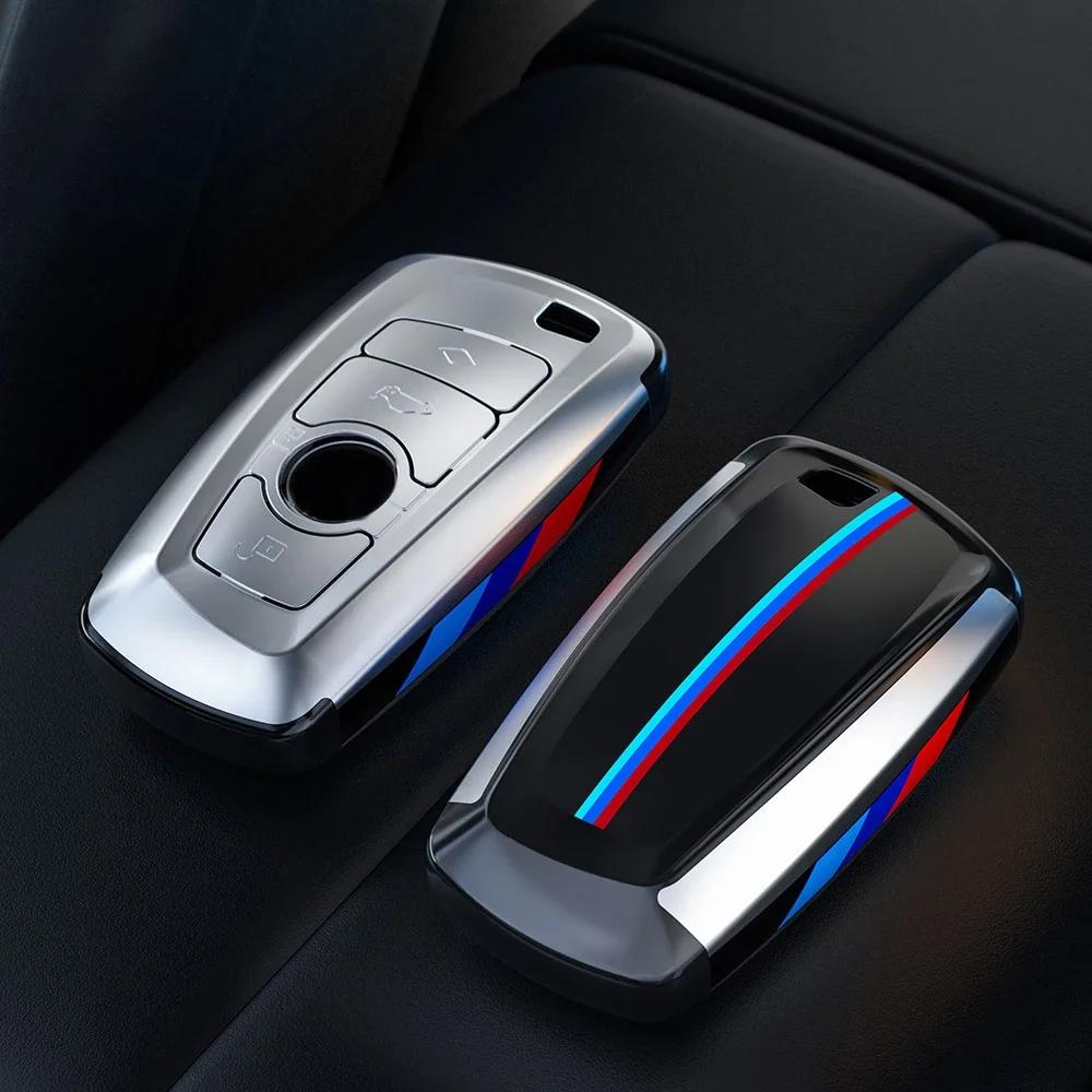 2025 M Carbon Fibre Car Key Case Fob Cover Shell For BMW F30 F20 F10 F18 F22 F01 X3 X4 F06 F02 M3 M5 Auto Styling Keychain Acc