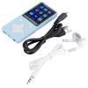 Mini Portable USB Digital MP3 MP4 Music Player Support 32GB TF Card with Headphone Light Blue
