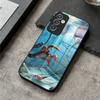 Чехол для телефона Subnautica для S25 Ultra Samsung S26 S23 S24 Plus S22 S20 S21 Fe A54 A34 A53 A16 Стеклянная крышка