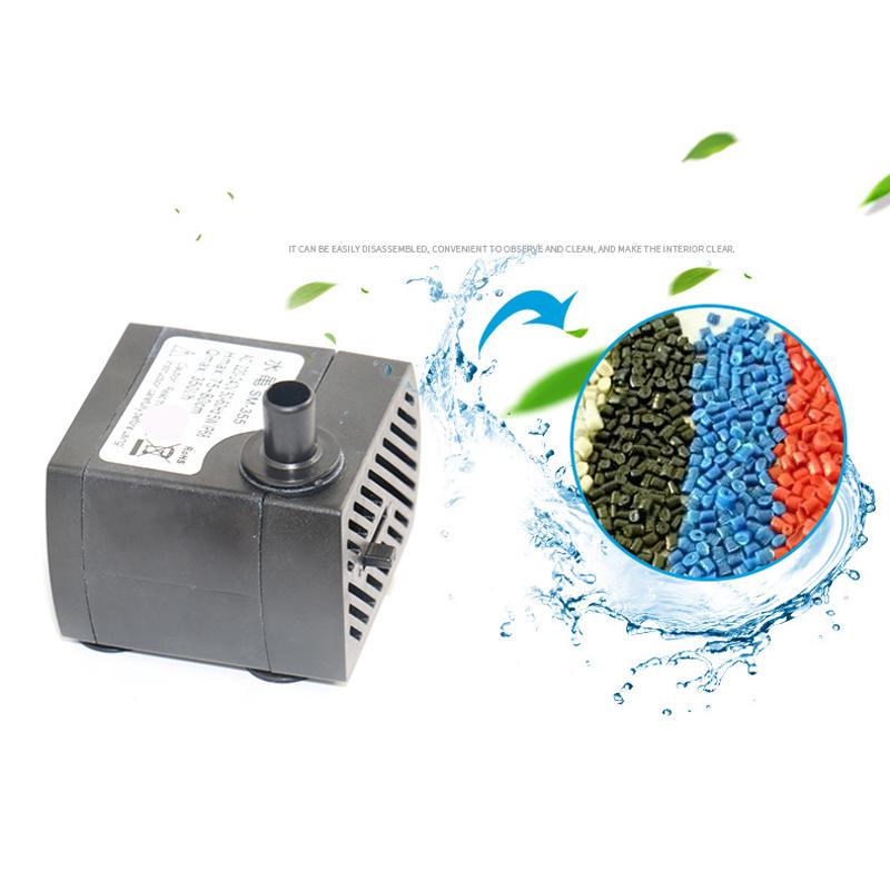 Электрический погружной водяной насос со светодиодной подсветкой для аквариумных фонтанов