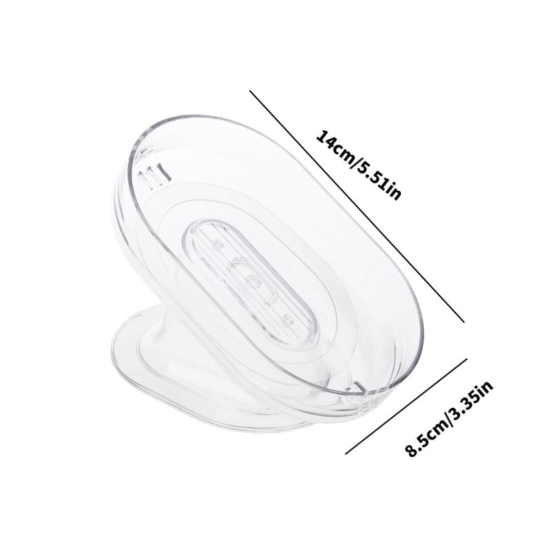 Auto Draining Soap Tray For Shower And Utility Room Quick Drying Feature PET Soap Storage Box Bathroom Oganizers