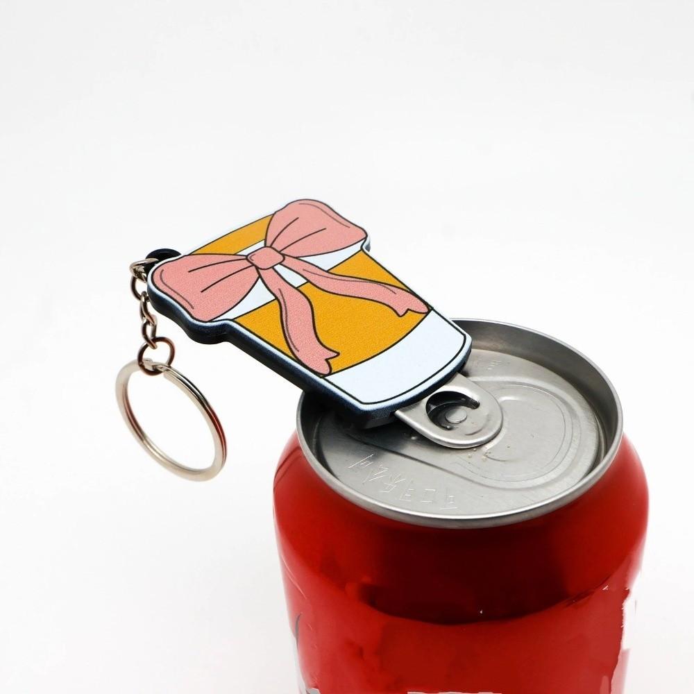 Non Slip Bow Keychain Bottle Opener Beautiful Practical Soda Can Opening Beer Kitchen Tool