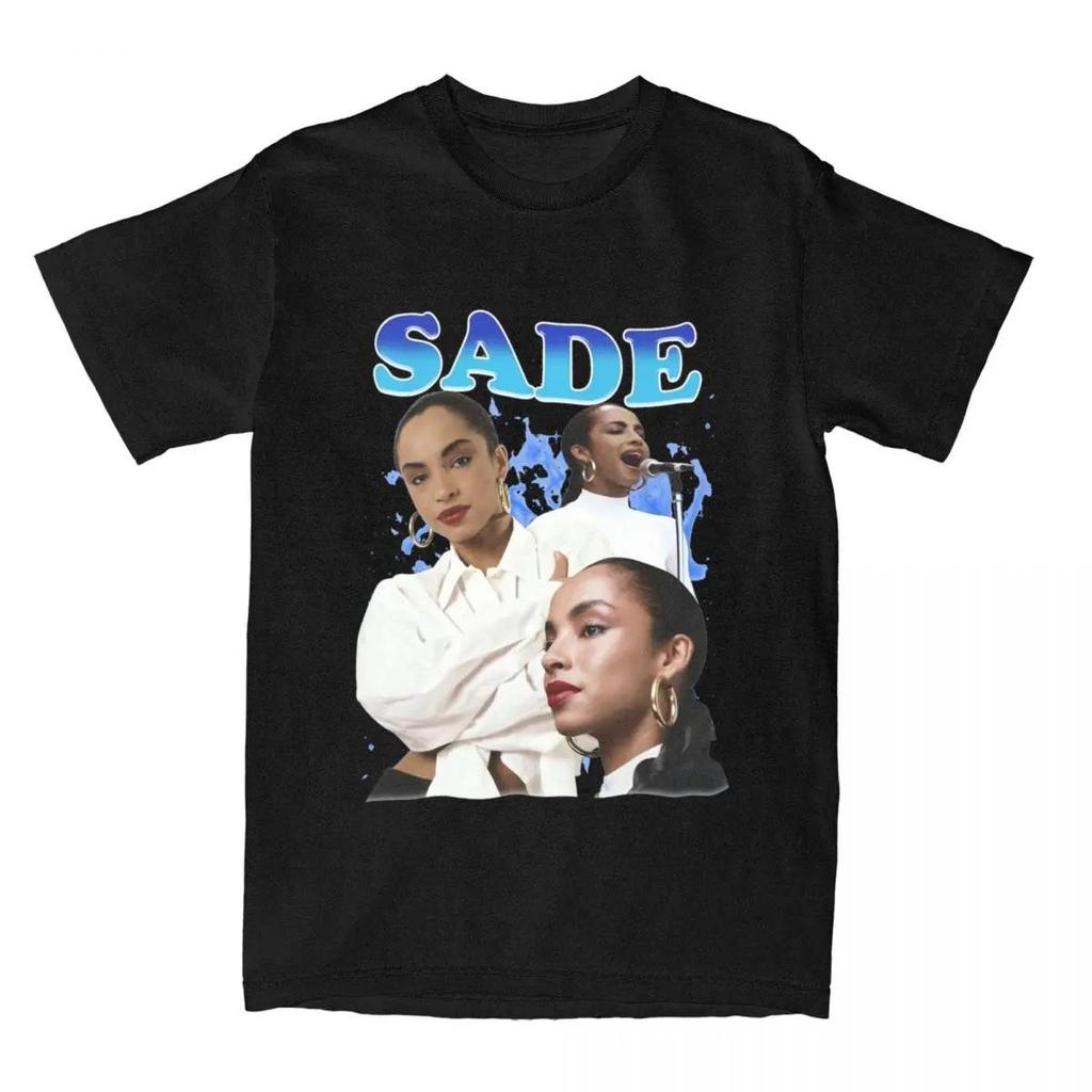 Vintage S-Sade Adu Love Deluxe World Tour T Shirt Men's Cotton Fashion for Male T-Shirt O Neck Tees Short Sleeve Clothes