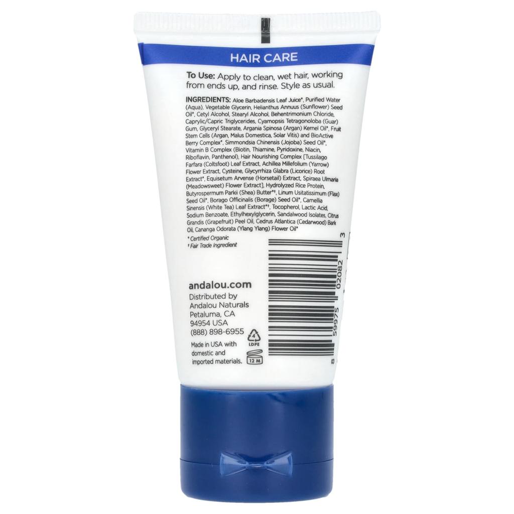 Andalou Naturals, Кондиционер для тонких волос, Стволовые клетки арганы, 1,7 жидких унций (50 мл)